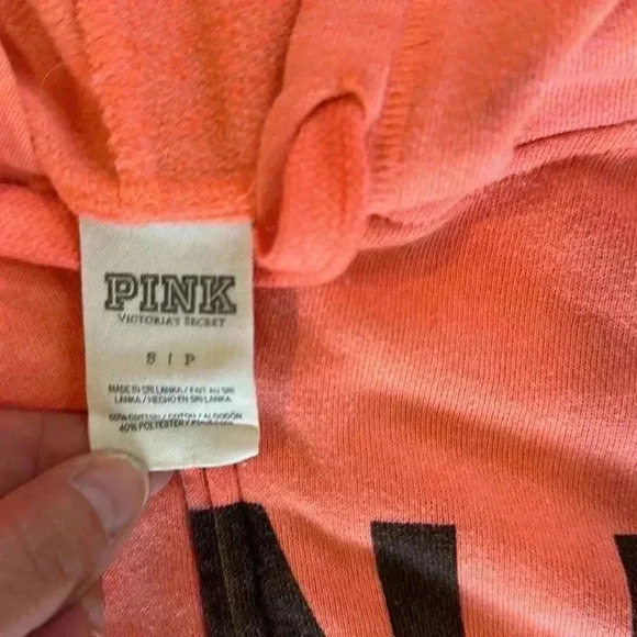 Pink Victoria Secret Zippered Hoodie - Picture 4 of 7